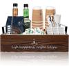 Cup Holder Large Capacity Coffee Pod Holder for Bar Countertop Coffee Station Organizer Decorative Box Kitchen Accessories