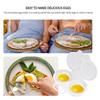 2PCS Microwave Egg Maker With 2 Cavity, Kitchen Cooking Mold Eggs Poacher Kitchen Gadgets Fried Egg Tool DIY Eggs Round Poached
