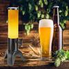 1.5L Three?legged Clear Beer Tower Beverage Dispenser for Parties Home Bar Accessories