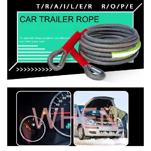 18-ton heavy-duty tow Rescue Towing Rope for Off road vehicle SUV sedan, sturdy and durable,equipped with a strong hook towing