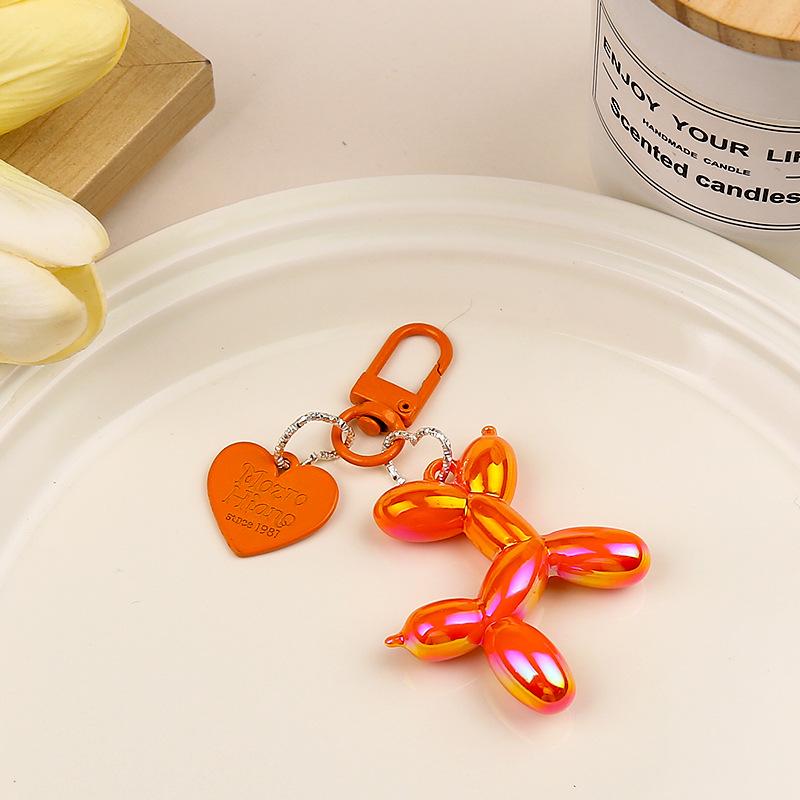 IFYOUOO Cute Y2K Acrylic Cartoon Balloon Dog Keychains for Women Bag Pendant Car Key Chains Jewelry Gift Decoration Accessories