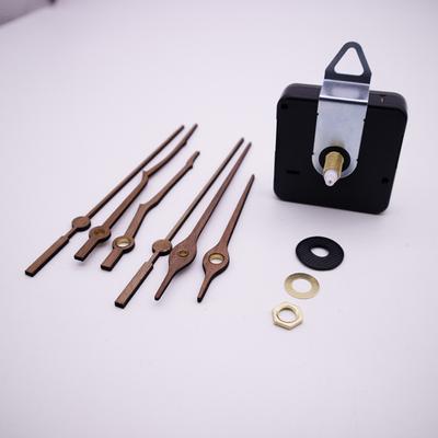 1 ensemble d'accessoires d'horloge, pièces de réparation silencieuses, mécanisme d'horloge à quartz décoratif, pointeur de mouvement, arbre long, kit de bricolage pour la maison