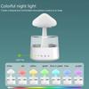 2 in 1 Raindrop Humidifier Aroma Diffuser Essential Oil Machine Home Wood Grain Large Capacity Mushroom Cloud Light Bedroom Mist