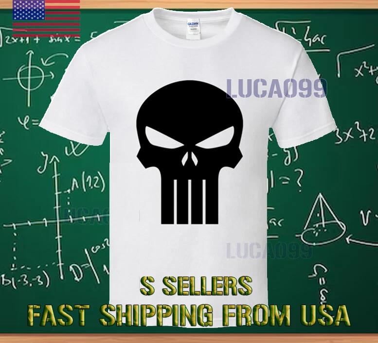 NEW SHIRT PUNISHER SKULL RACING LOGO T shirt FUNNY SIZE S-5XL 3XL