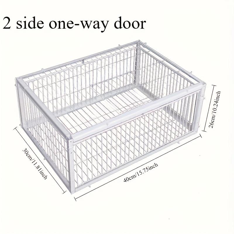 

Сверхпрочная автоматическая клетка-ловушка для голубей, двухдверный вход, конструкция против побега – Идеально подходит для садов, охоты на открытом воздухе.