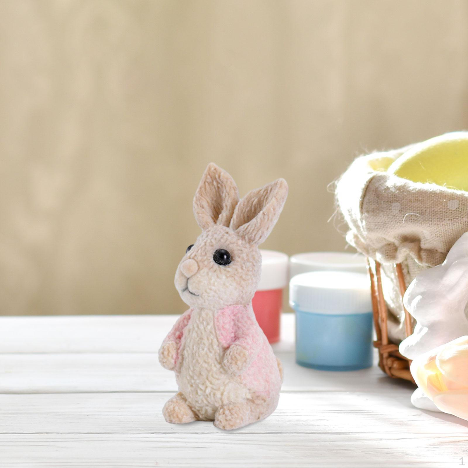 

Фигурка пасхального кролика украшения фестиваль подарок украшение для стола фермерский дом розовый