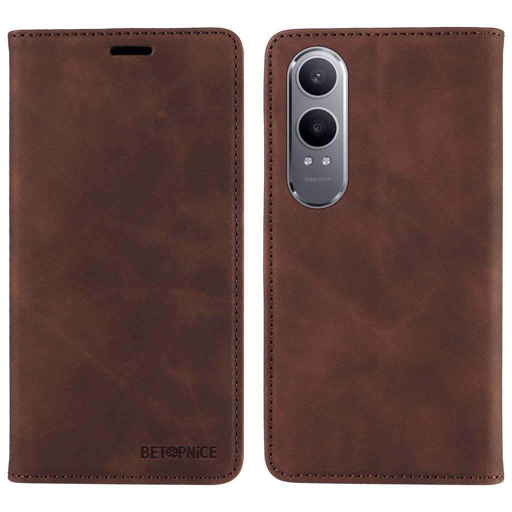 BETOPNICE 003 Dla OnePlus Nord CE4 Lite 5G/Oppo K12x 5G (Chiny) Skórzane etui na telefon portfel podstawka