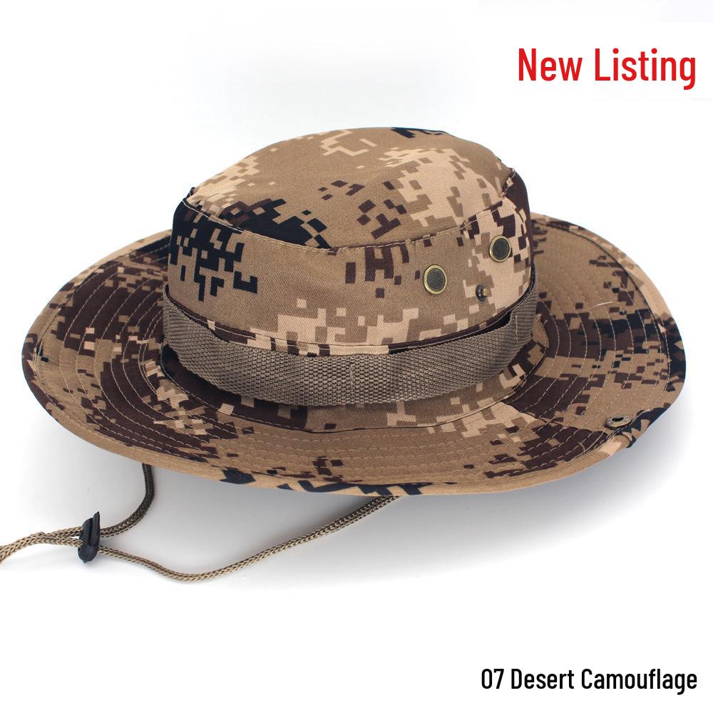 Unisex Outdoor Camouflage Boonie Hat for Camping, Fishing, and Travel - Sun Protection Included