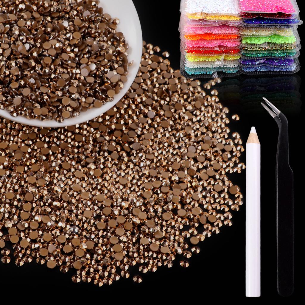 2Mm3Mm4Mm Flat Bottom Resin Drill Diy Handmade Mobile Phone Case Beauty Sticker Drill