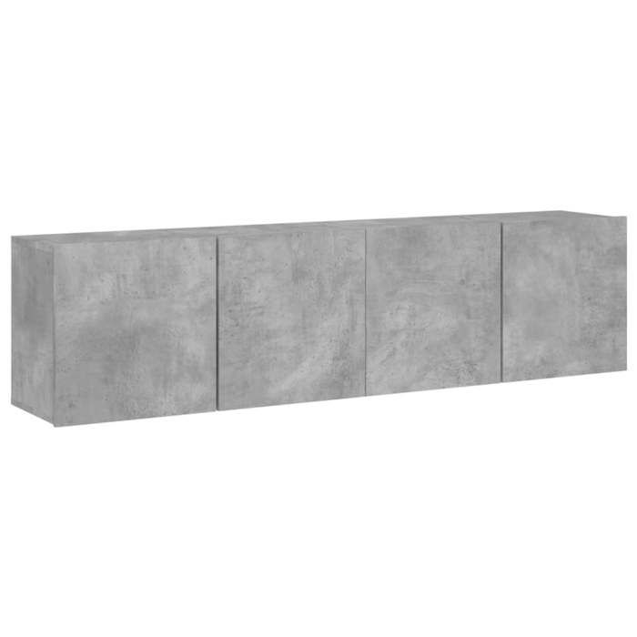 VidaXL Meubles TV muraux 2 pcs gris béton 80x30x41 cm 836959