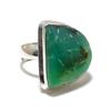 Chrysoprase Gemstone 925 Sterling Silver Jewelry Ring Size Adjustable SU-10478