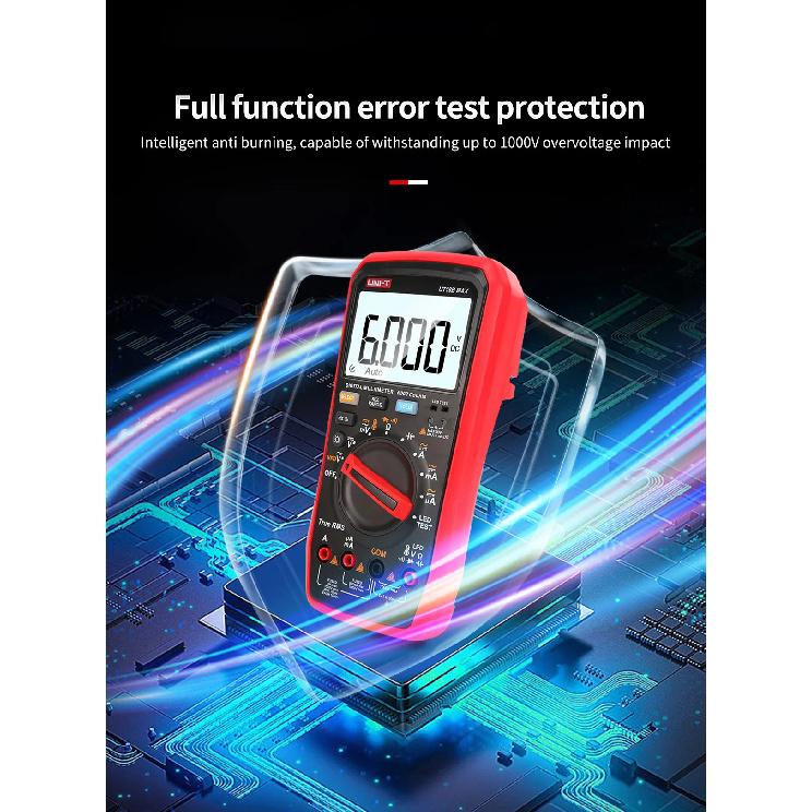 UNI T Professional Digital Multimeter Tester UT15B MAX 1000V AC DC Voltage Meter Capacitor Tester True RMS Electric Multi Meter