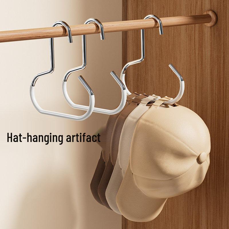 

Trendy Hat Storage Hook for Dorms: Duckbill Baseball Cap & Bag Display Rack Black Ring Hanger - 1 Piece