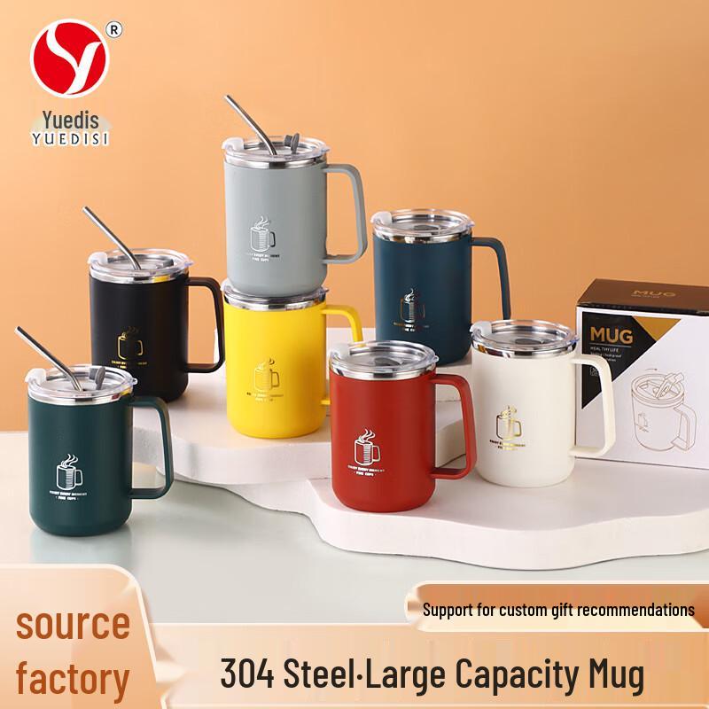 304 Stainless Steel Insulated Coffee Mug with Lid