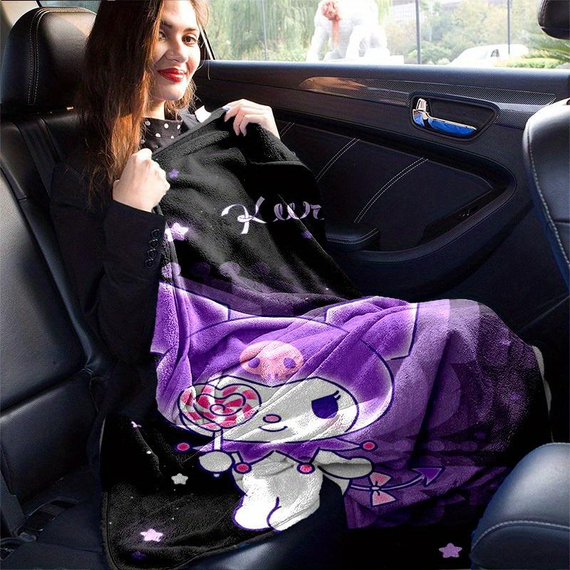 1pc. Cute Kuromi Design Blanket - Perfect for Home, Office, Outdoor Use, Gift Idea, Suitable for Al