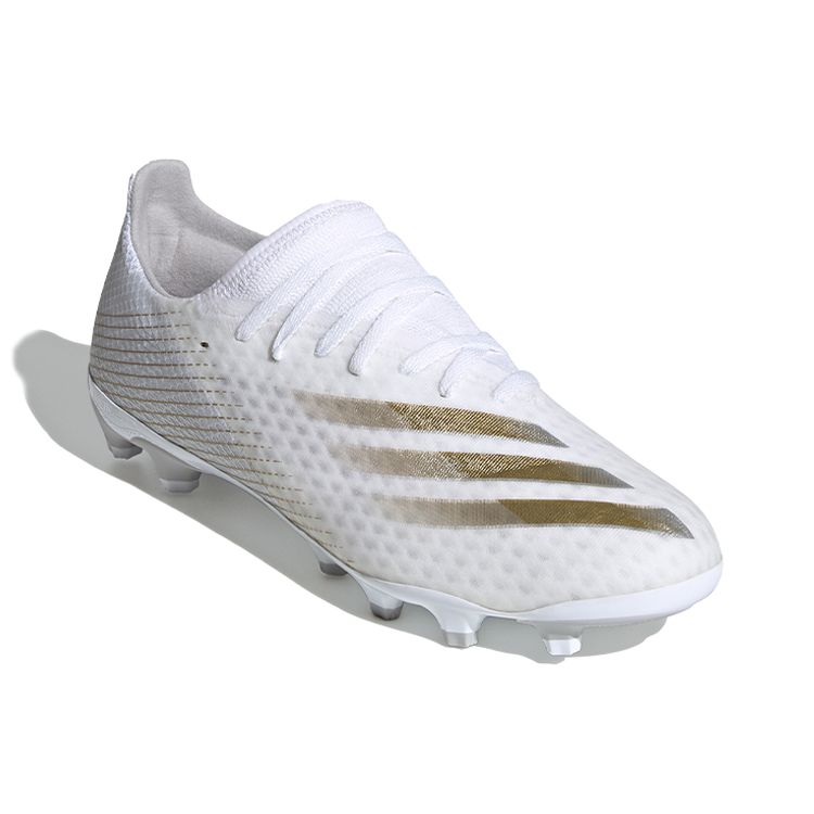 Adidas X Ghosted 3 Round Toe Lace-Up MG (Rubber Short Studs) Artificial Grass Ultra-Fiber Non-Slip Wear-Resistant Soccer Shoes Men Soccer Shoes FW3543