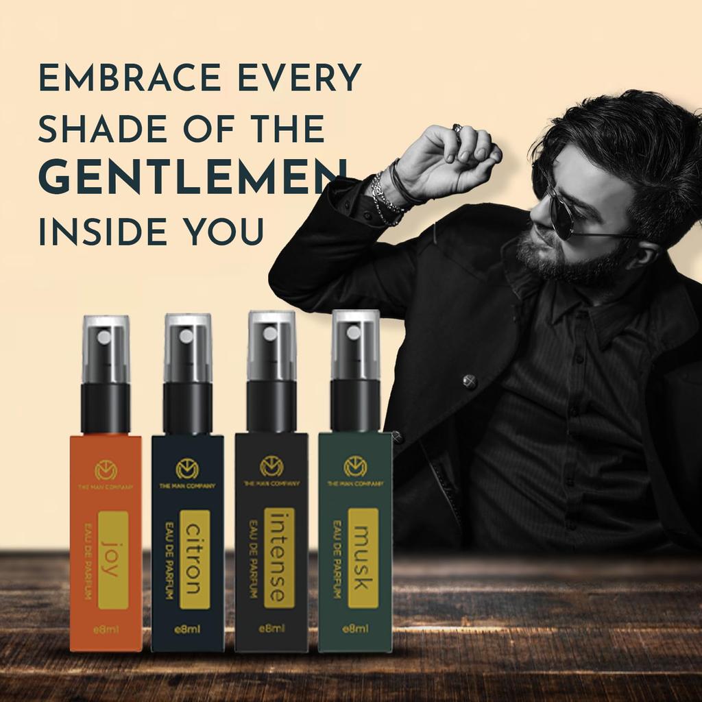 The Man Company Joy Eau De Parfum 8ml | Perfume for Men |Long Lasting Fragrance | Pocket Friendly | Travel Pack Size