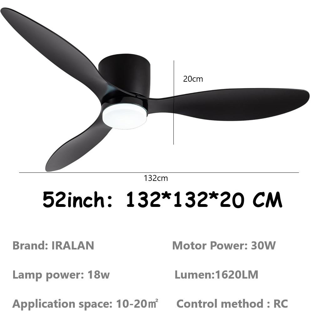 Minimalistischer Deckenventilator DC-Motor 6 Geschwindigkeiten Deckenventilator Licht Mit Fernbedienung Modernes Schlafzimmer Haushaltslicht Dekoration