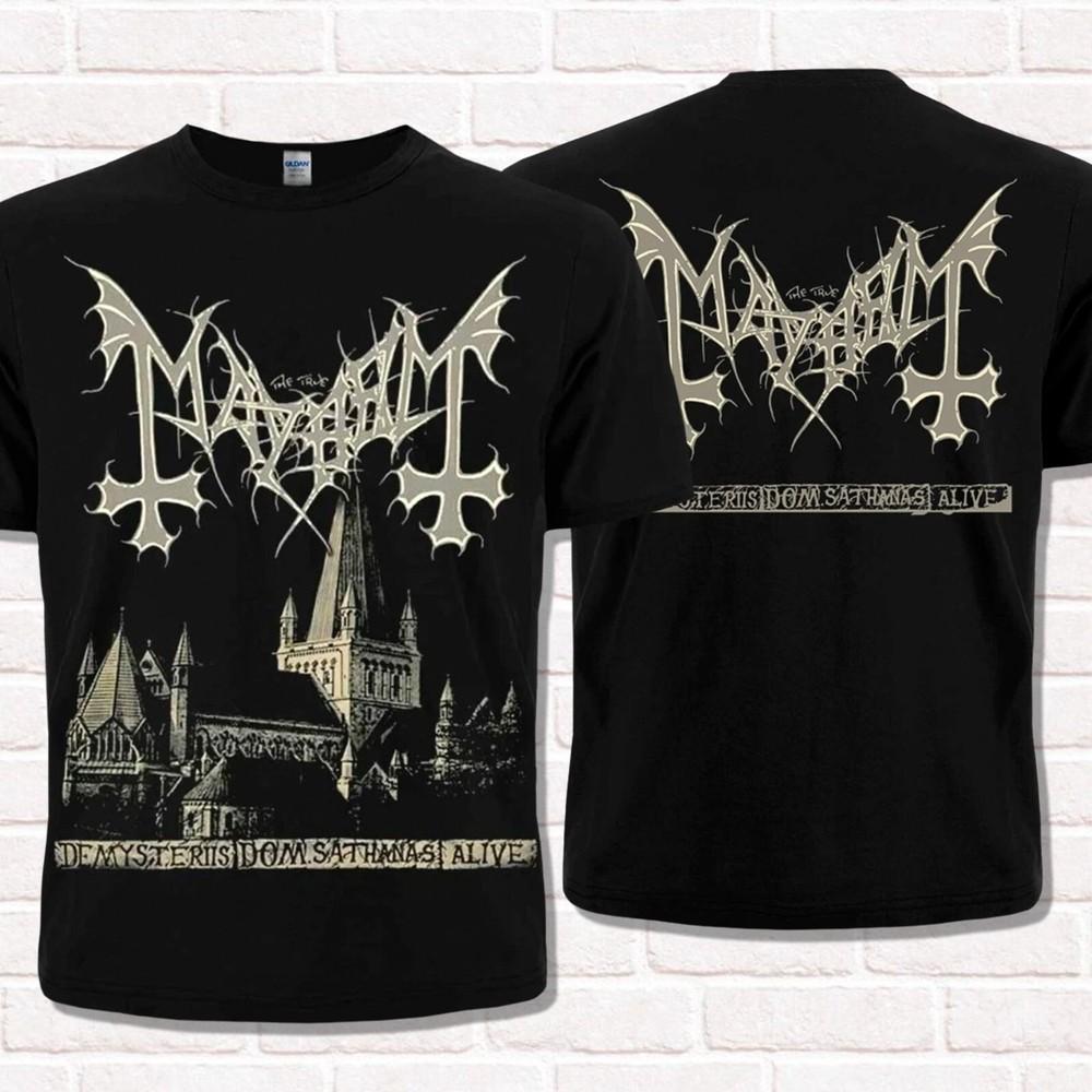 Mayhem T-Shirt 'De Mysteriis Dom Sathanas' (1994). Wahrer norwegischer Black Metal.