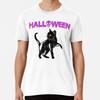 Halloween Black Cat Holiday T Shirt T-Shirt S-5XL Best T-Shirt