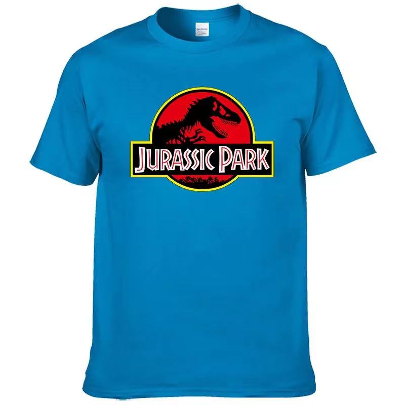 Jurassic Park Men’s Cotton Printed Casual Funny Short Sleeve Cool T-shirt