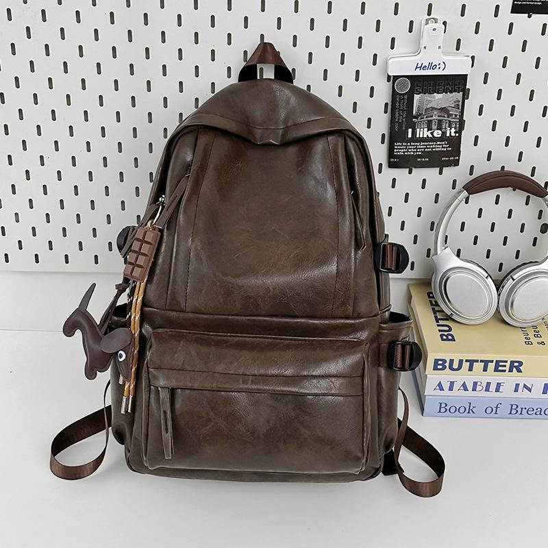 Schoolbag new Korean version ins retro backpack large capacity leisure student class schoolbag outdoor sports travel backpack