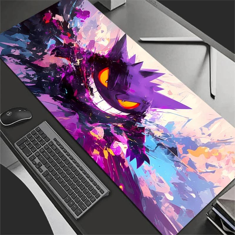 Kawaii podložka pod myš Anime Roztomilá Herní skříňka Počítačový stůl Podložka pro klávesnici Herní příslušenství P-Pokémons G-Gengar Podložka pod myš pro Lol