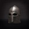 Norman Helmet with Chainmail Aventail Viking Crusader Style Combat Helmet Medieval Armor for LARP, Reenactment, SCA, Cosplay Gift