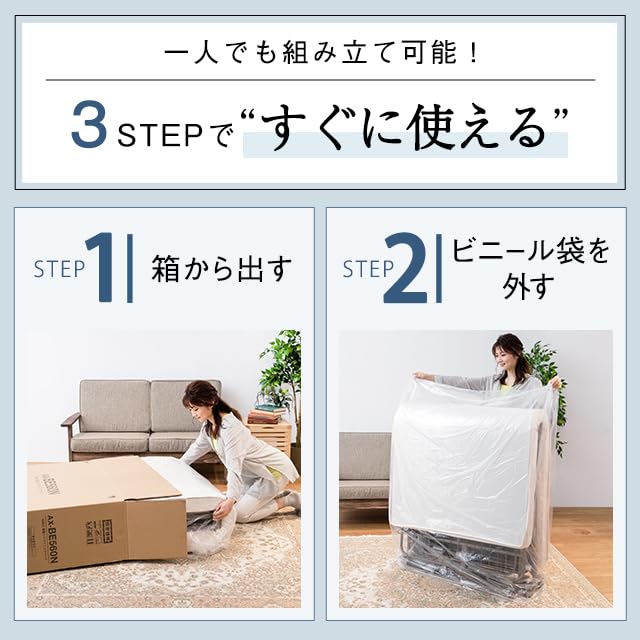 ATEX Storage Type Electric Reclining Bed Electric Bed Single Folding Bed Electric 1 Motor AX-BE560