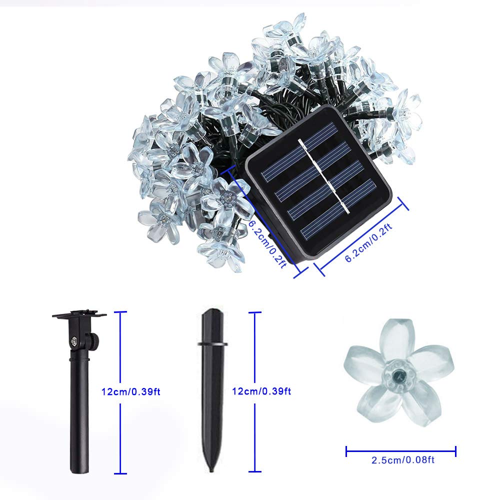 cshare Solar LED String Garden Solar LED Illumination 50 IP65 8 Automatic at Suitable for New School Solar Decorative Solar String Lights Lights,