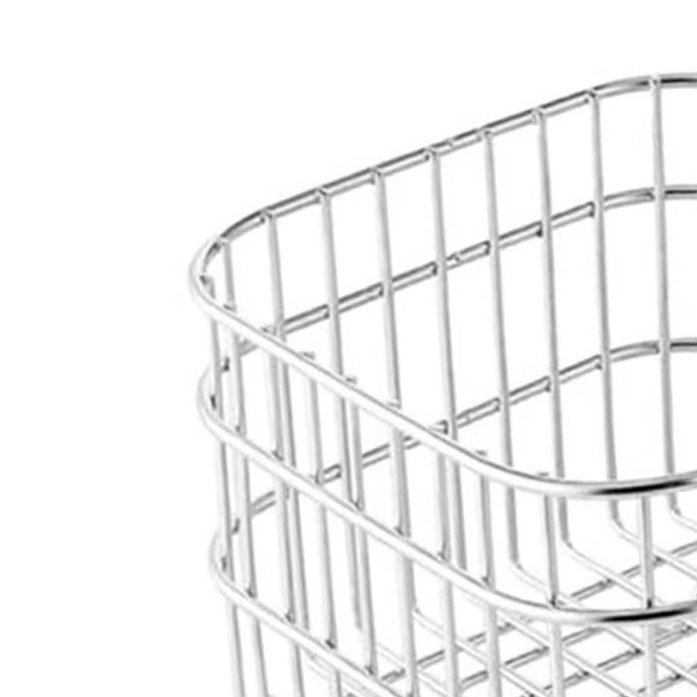 Elegant Stainless Steel Wire Basket: Perfect For Fruits, Snacks & Kitchen -Disinfection Vegetable Washing Round Laboratory