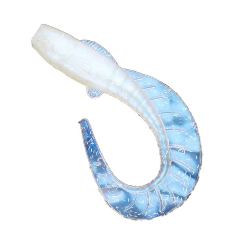 

Большая приманка в виде мягкого червя с хвостом в форме веера 11см13г для морского окуня и голавля