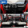 21 PCS Car Steering Wheel Air Conditioning Vent Gear Cup Holder Interior Decoration Accessories for Jeep Wrangler JK 2011-2017