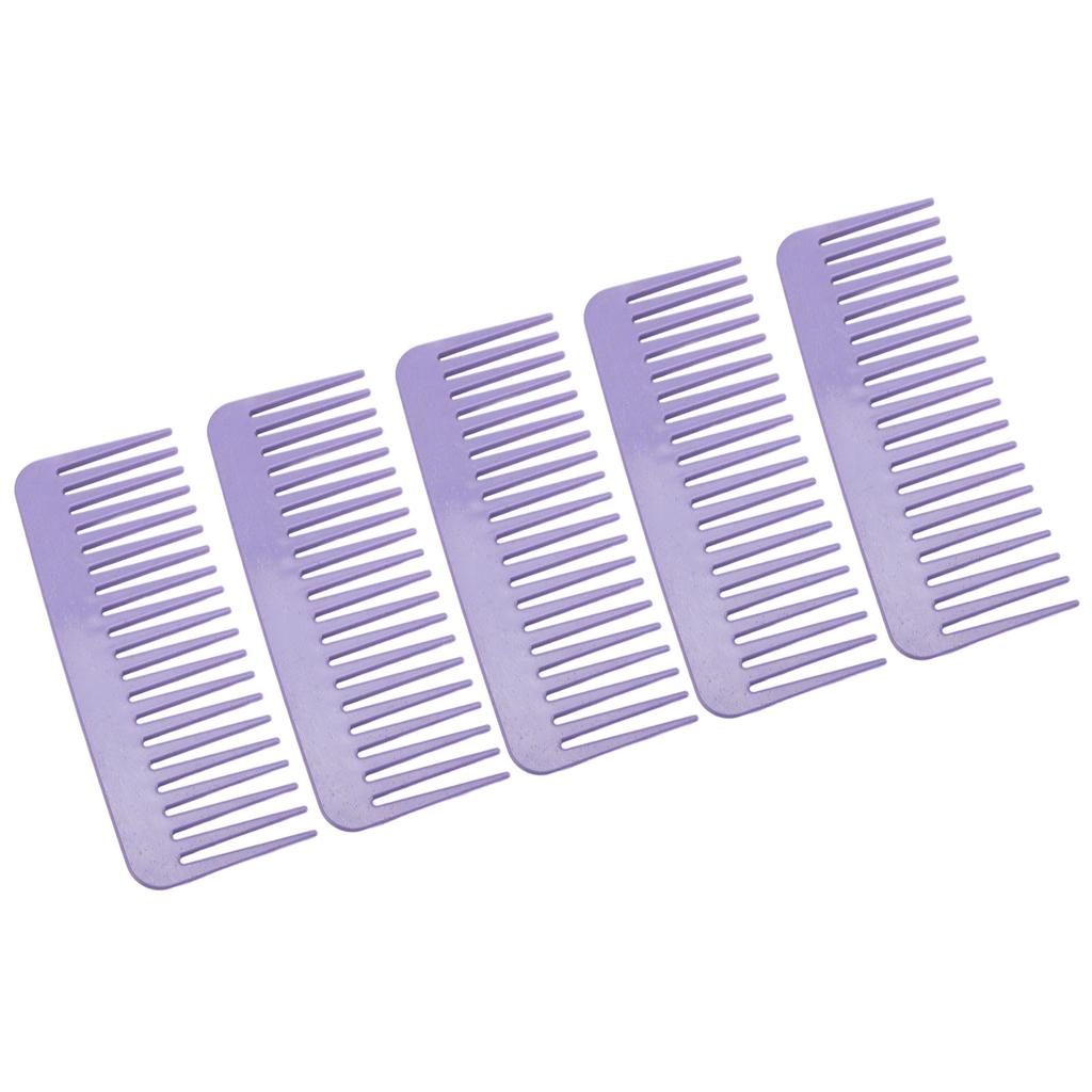 10 Stück Kamm mit breiten Zinken Weizenstroh Hohe Zähigkeit Tragbarer Haarentwirrkamm für Zuhause Reise