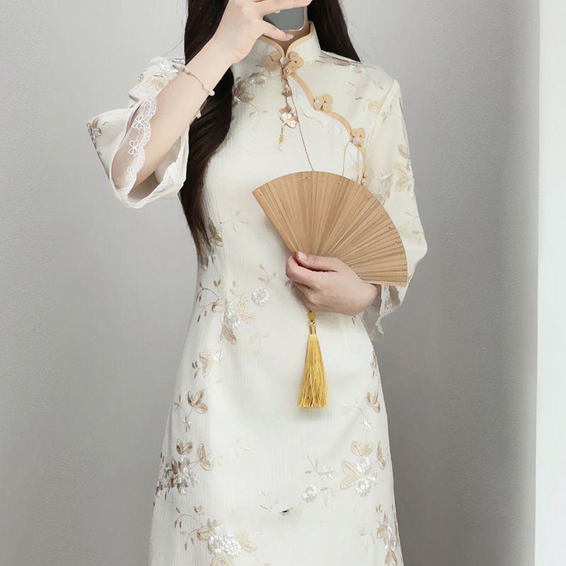 New Summer Qipao Dress: Retro Chinese Style for Young, Everyday Elegance