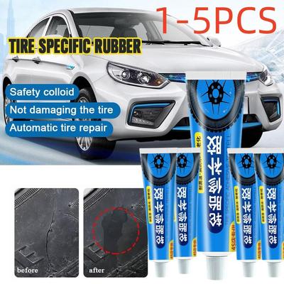 1-5 STÜCKE Autodichtung Reifenkleber Rissreparaturkleber Gummiklebstoff Seitenwand-Reifenreparatur-Kits Multifunktionskleber