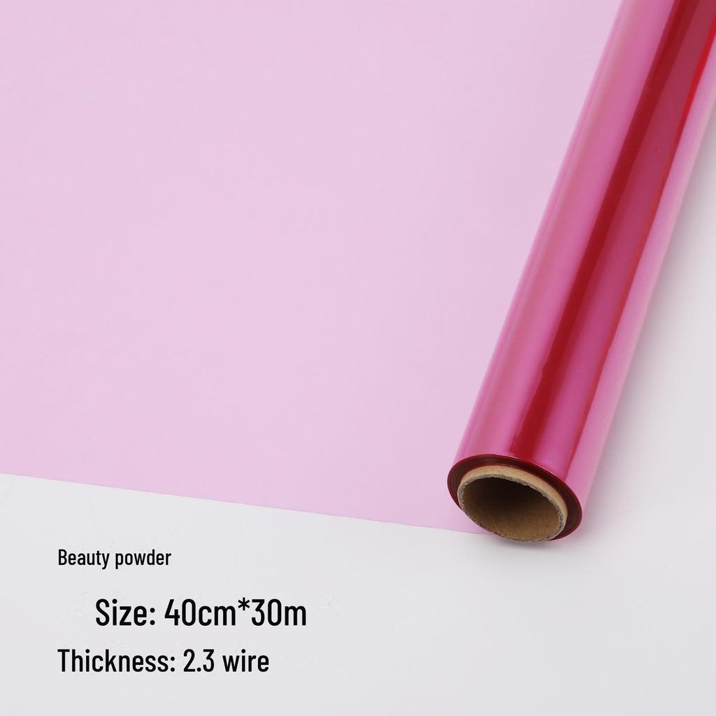 Waterproof Colored Glass Crystal Cellophane Roll for Flower Art and Packaging