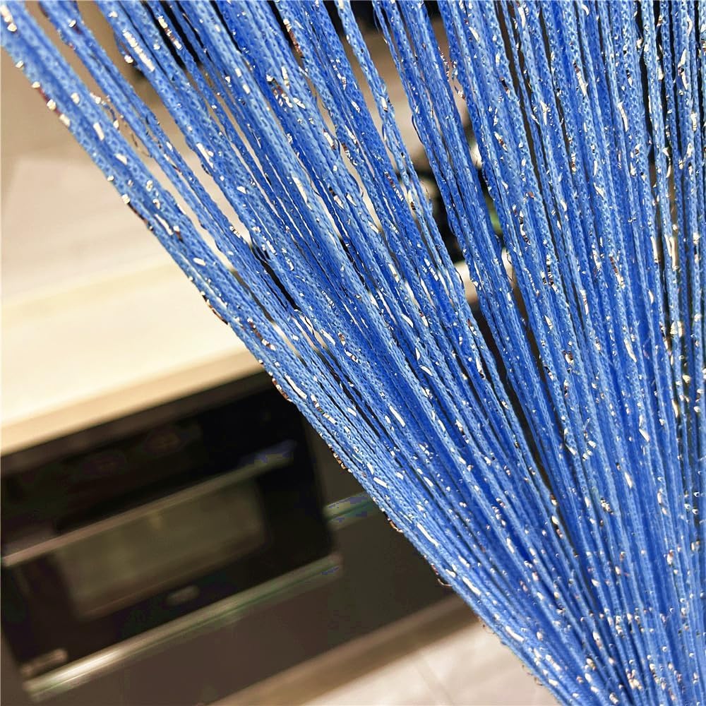 Ave Split Decorative Door String Curtain Wall Panel Fringe Window Panel Drapes Room Divider Blind Divider Tassel Screen Home 100cm*200cm