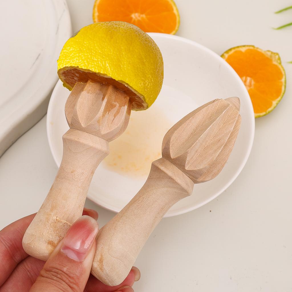 5/1pcs Wooden Lemon Juicer Hand Held Lemon Citrus Orange Quick Juicing Reamer Portable Wood Squeezer Kitchen Gadgets Fruit Tools