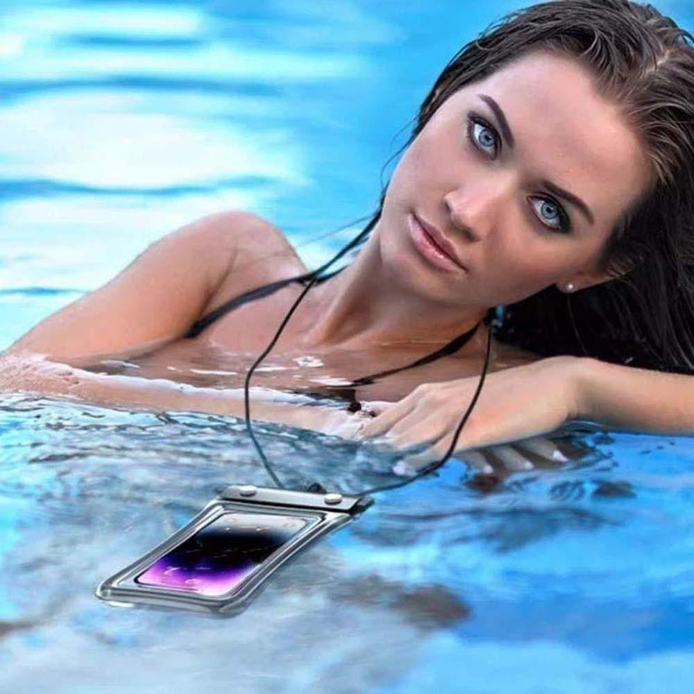 Adjustable Strap Waterproof Phone Pouch Sealed Lightweight Crossbody Dry Bag PVC ABS Transparent Hanging Neck Bag for Gifts