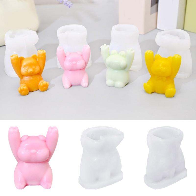 Hand Raised Animal Message Clip Silicone Mold Versatile Mold for Creating Animal Desk Organizers and Keepsakes