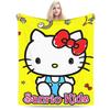 Good Night  Hello Kitty Blankets Fleece Cartoon  Lightweight Throw Blanket for Outdoor Travel Bedspread