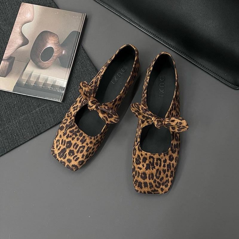 Mode Neue Damen Square Toe Schuhe Damen Ballerinas Slipper Flache Schuhe Flach Mode Schmetterlingsknoten Damen Ballerinas Mit Schuhen