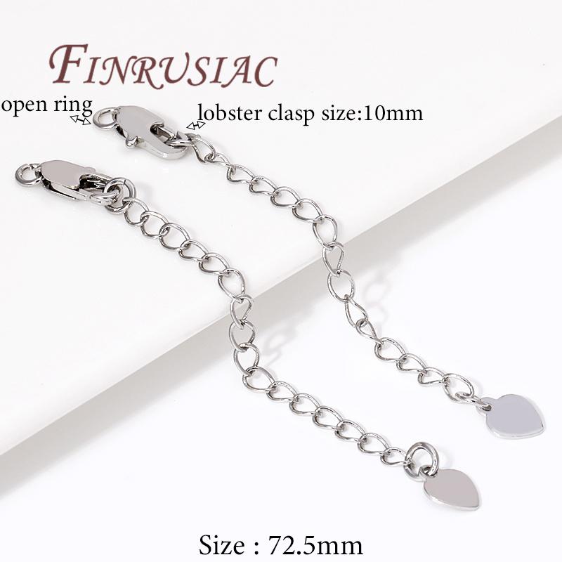 18K Gold Plated Extension Chain with Lobster Clasps Connector For Jewelry Making,Tail Extender Chains,DIY Bracelet Accessories