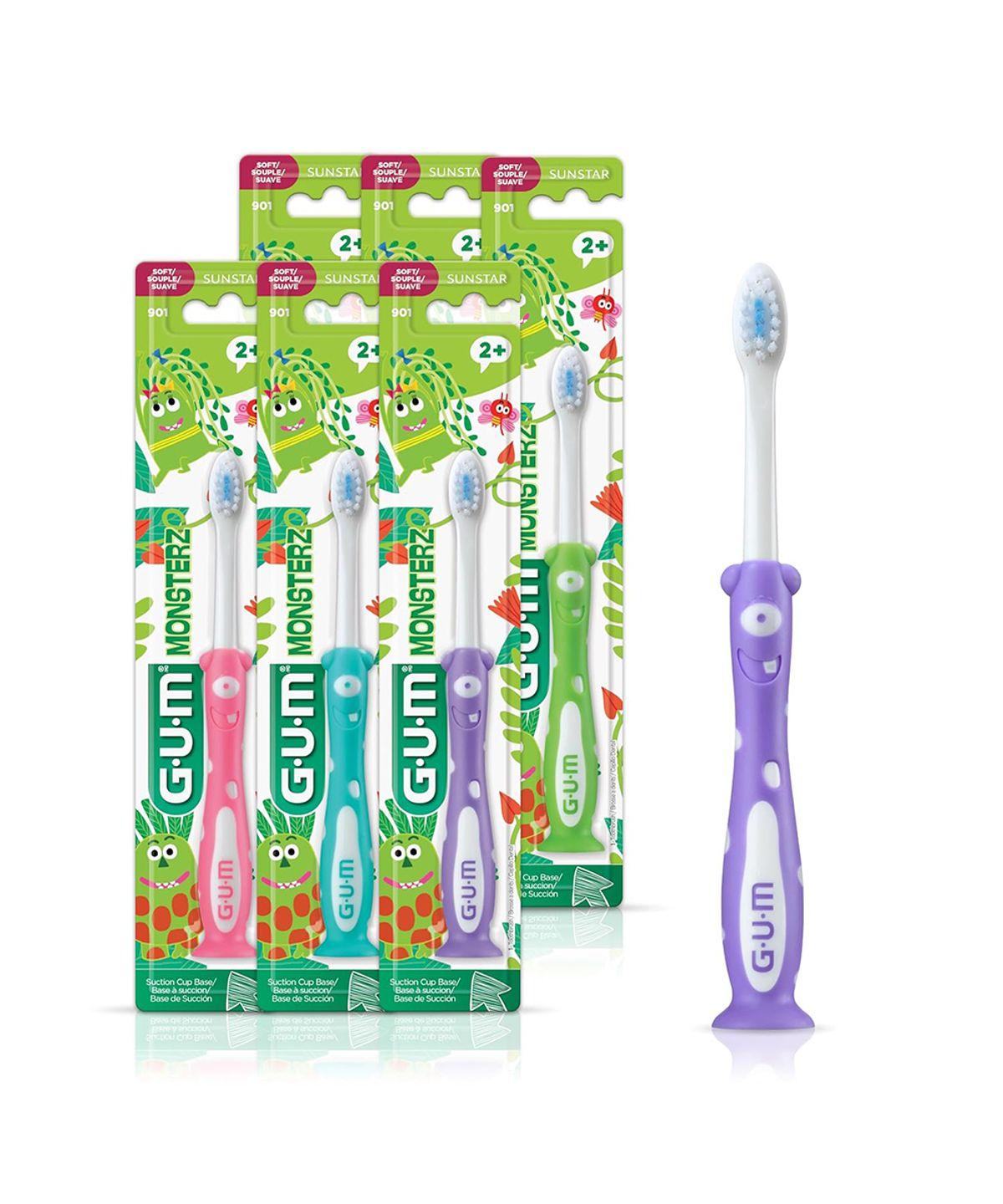 Monsters Kids Children s Toothbrush (Ages 3-6) 4-Pack