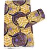 African Print Polyester Fabric Ankara Wax Tissu DIY Party Dress Sewing Material by 6 Yards