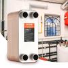 80 Plate Heat Exchanger 4*1-1/4" MNPT Ports 5"x 12" Brazed 316L St. Steel