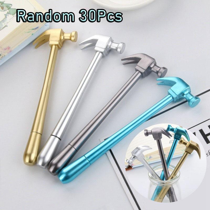 1 шт. Учебные Офисные Принадлежности Канцелярские Принадлежности Форма Молотка Пишущие Инструменты Подписная Ручка Имитация Металла Нейтральная Ручка Random style1Pc