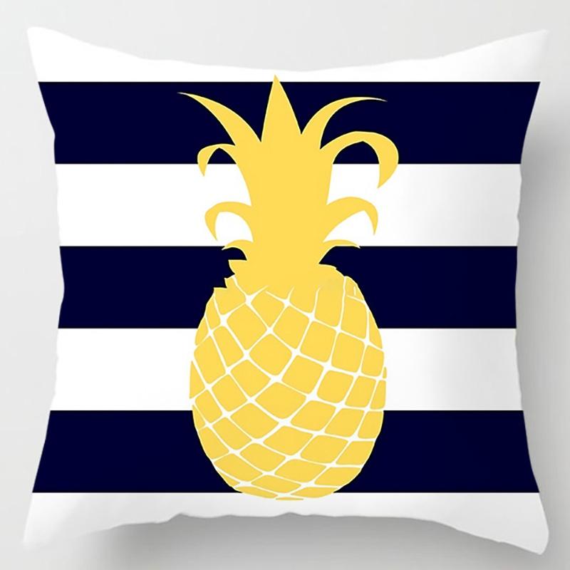 Marine sailor flower pillowcase home office decoration pillow bedroom sofa car cushion cover