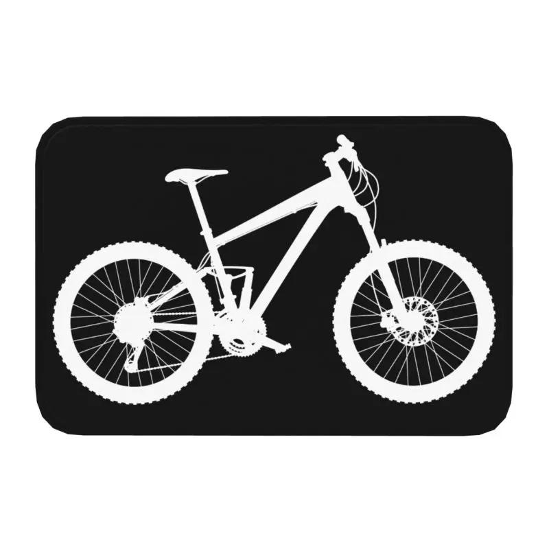 Personalized Bicycle Bike Riders Doormat Mat Anti-Slip Bicycling Cyclist MTB Mountain Biking Kitchen Bath Toilet Rug Carpet